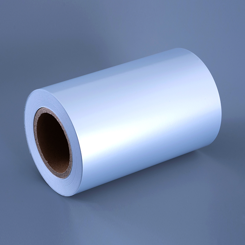 50mic Matt Silver Polyester Label Label Bahan dengan pelekat akrilik berasaskan air dan salutan berasaskan air