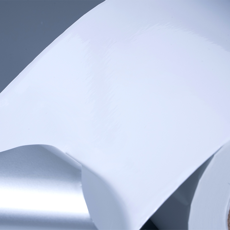 Label Pelekat Diri Glossy White Aluminized Polyester White White White Whine With Air Acrylic Ocrylic untuk Percetakan Inkjet