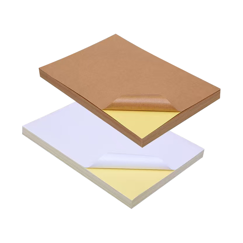 Kertas Kraft Pelekat Diri 85gsm dengan gam akrilik dan pelapik kuning