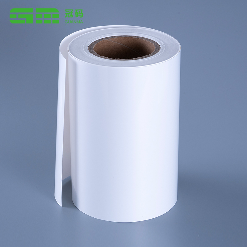 60mic Glossy White Sticker Paper Pp Film Jumbo Roll dengan pelekat beku