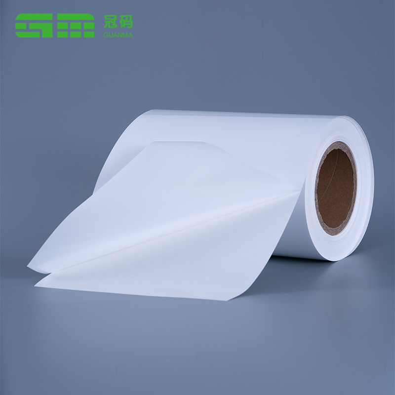 60mic Glossy White PP Label Self-Adhesive Kertas Jumbo Roll dengan pelekat yang boleh ditanggalkan