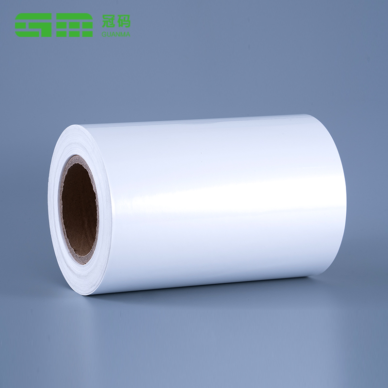60mic Glossy White Pp Vinyl Label Film Roll Self Adhesive Kertas Sintetik Dengan Pelekat Tetap